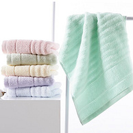 A类标准，婴幼儿可用：3条 金号 纯棉洗脸毛巾 60x30cm