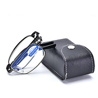 上市企业博士眼镜旗下，远近两用：欧拿 可折叠超轻防蓝光老花镜