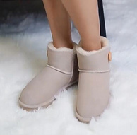 内增高7cm、牛皮+植绒材质！JUSTTER  2021年新款 女士加厚加绒防水雪地靴