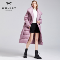 英国皇室266年品牌 Wolsey 2021秋冬新品女款欧美长款大廓形羽绒服