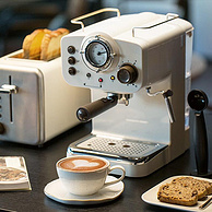 新低，花式咖啡轻松DIY：网易严选  迷你复古全半自动意式咖啡机CM5013-3C