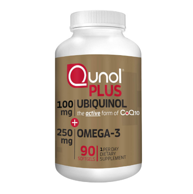 心血管保健 Qunol 酋诺 100mg泛醇(活性还原辅酶Q10)+250mg深海鱼油胶囊90粒