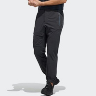 硅胶立体logo、弹力腰身配腰带、机能风：阿迪 春季运动机能训练长裤