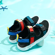商场同款，EVA软底：安踏 儿童 2022夏季新款 防滑运动凉鞋