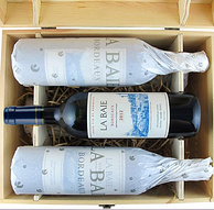 法国进口，高档木箱装：750mlx6只 波尔多海湾 2012年份 AOP级红葡萄酒