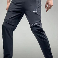 清仓尾单、反光logo、透气排汗：UA 超薄梭织速干弹力裤
