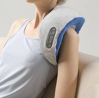 肩颈腰腿都能用，仿人手按摩+红外热敷：摩飞 颈椎背腰部多功能按摩器小蓝枕