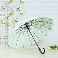 日本人气雨伞品牌，原装进口：Mabu 16根骨轻便半自动长柄晴雨伞