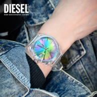 商场同款 Diesel 迪赛 极光果冻透明手表 44mm