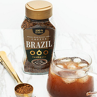 巴西进口：100gx2瓶 隅田川 黄金速溶冻干纯黑咖啡 美式无蔗糖