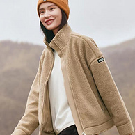 polartec保暖面料，抗静电不起球：Aigle艾高 女士秋冬季摇粒绒立领夹克外套