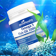 新西兰进口，Good Health 好健康 Omega-3深海鱼油 1000mg*300粒