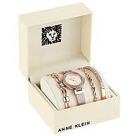 Anne Klein 安妮·克莱因 AK/3584RGST 女士施华洛世奇水晶 手表手镯套装
