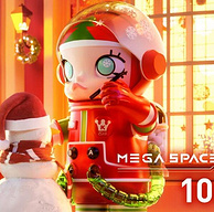 POP MART 泡泡玛特 MEGA系列 1000% SPACE MOLLY CHRISTMAS 圣诞款