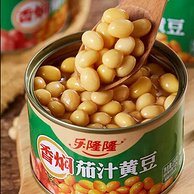 乐隆隆 香焖茄汁黄豆罐头 184g*6罐