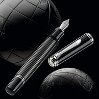 Pelikan 百利金 Souveran帝王系列 M605 14K金笔尖钢笔 M尖 碳黑色
