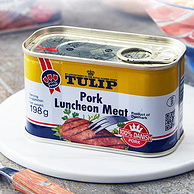 丹麦进口，Tulip 郁金香 经典午餐肉罐头 198g*3罐