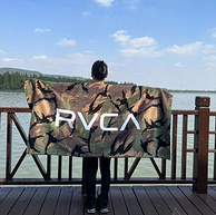 美国潮牌，100%纯棉巨吸水，酒店用更安心：RVCA 冲浪迷彩浴巾