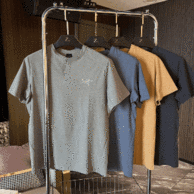 林肯小皱科技面料，不滑不变形：始祖鸟 KADEM HENLEY系列速干短袖T恤