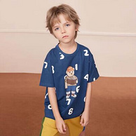 MQD 马骑顿 23年夏季新款儿童童趣短袖T恤