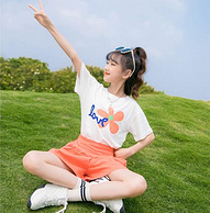 小马宝莉 2023夏季新款女童花朵短袖短裤运动套装（110~160码）多色