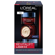 L'Oréal Paris 欧莱雅 Revitalift Laserx3 复颜光学紧致嫩肤去皱 日霜+晚霜套装50mL*2瓶