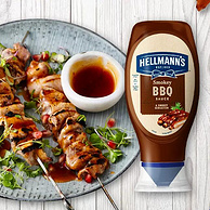 欧洲原装进口，Hellmann's 好乐门 烟熏风味烧烤酱 430ml