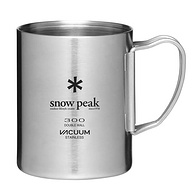 日本顶级户外品牌，Snow Peak 雪峰 FK-273 不锈钢双层真空便携水杯套装 300mL+450mL
