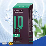 俄奥委会合作品牌，Siberian Wellness IQ Box 2-1补脑胶囊2粒*30袋*2盒