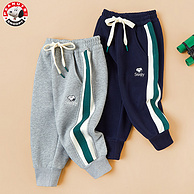 Snoopy 史努比 秋冬新款加绒加厚男女童运动裤（90~140码）2色