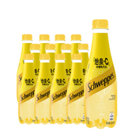 怡泉 Schweppes +C 柠檬味苏打水饮料 400ml*12瓶