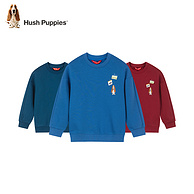 Hush Puppies 暇步士 2024春季新款儿童毛圈圆领卫衣（105~160码） 多色