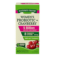 美国进口，Nature's Truth 自然之珍 益生菌蔓越莓胶囊40粒*2瓶