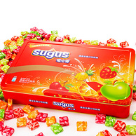 sugus 瑞士糖 混合水果味铁盒礼盒装 413g