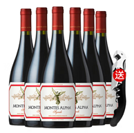 Montes 蒙特斯 欧法 西拉干红酒葡萄酒 750mL*6瓶