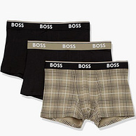 BOSS Hugo Boss 雨果·博斯 男士弹力棉平角内裤 3条装 S码
