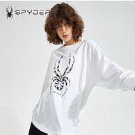 Spyder 蜘蛛 356 STYLE  男女同款吸湿排汗印花长袖T恤 22ES441U