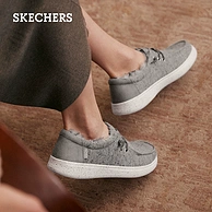 Skechers 斯凯奇 BOB'S系列 女士加绒一脚蹬休闲鞋 114304