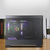 BUBALUS 大水牛 寒武纪 玄铁版 黑色台式主机电脑机箱(前置悬挂电源位/支持M-ATX/240水冷位)