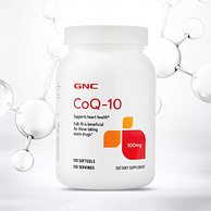 GNC 健安喜 美国原装进口 辅酶Q10营养软胶囊 100mg*120粒