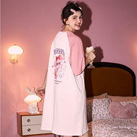 GUKOO 果壳 女士史努比纯棉短袖睡裙 48.5元包邮