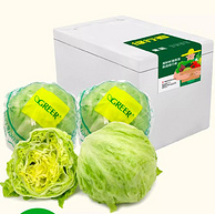 北京奥运会食材供应商，绿行者 出口级球形生菜 4斤