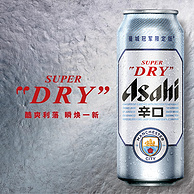 Asahi 朝日 X 曼城冠军限定罐 超爽生啤酒 500mL*12罐 55元包邮