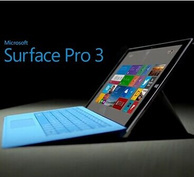 带原装键盘！Microsoft 微软 专业版 Surface Pro 3 - Intel i3 64G存储4G内存 12英寸