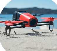Parrot PF722000 BeBop Drone鱼眼摄像头 四轴飞行器 红色