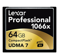 Lexar 雷克沙 64GB 高速CF卡 1066x