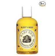 Burt's Bees 小蜜蜂 宝宝滋润沐浴油/按摩油 118ml * 3瓶