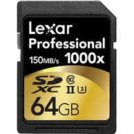 Lexar 雷克沙 1000X 64GB SDXC存储卡