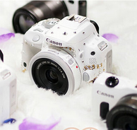 Canon 佳能 双镜头套装EOS Kiss X7（100D）白色版 18-55mm STM/40mm STM