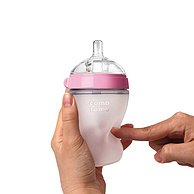 世界首创母乳实感奶瓶：Comotomo可么多么 硅胶奶瓶250ml 粉色